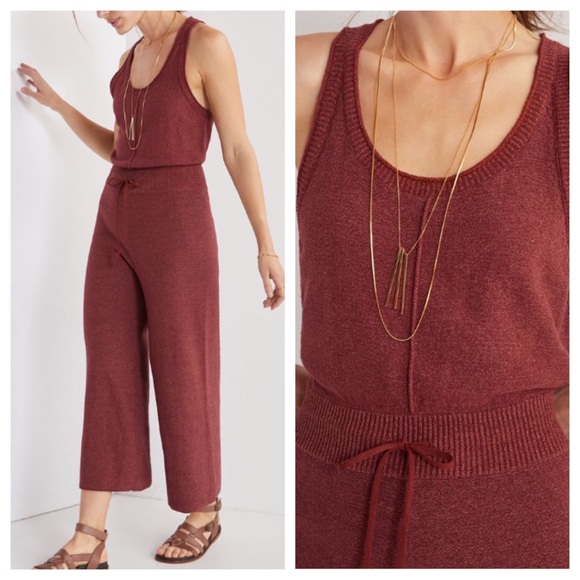 Anthro Daily Practice Sweater Knit Jumpsuit S M - Picture 3 of 14